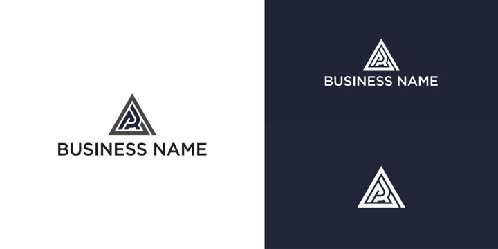Modern Triangle Logo and initial AR