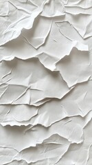Poster - Abstract white paper texture background showing torn edges in a minimalist style for graphic design projects and creative compositions