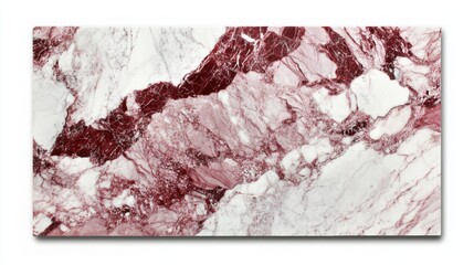 Poster - Rose Marble Slab Close Up Shot with Natural Veining and Texture for Interior Design and Architectural Applications