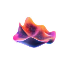Poster - Abstract Colorful 3D Waveform Dynamic Data Visualization