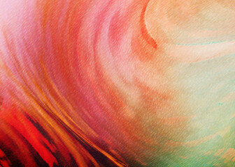 Poster - abstract red soft texture background with watercolor paint, grunge soft pattern
