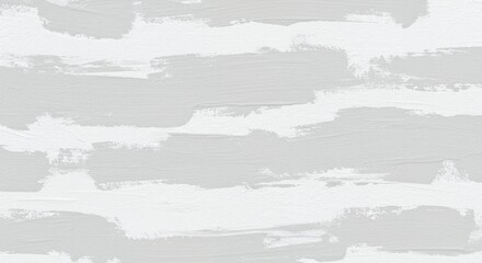 Poster - Abstract textured background with horizontal brush strokes in light gray paint, creating a modern and artistic design for wallpaper or surface textures.