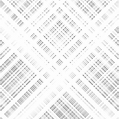Aufkleber - Grunge halftone gradient background. Faded grit noise texture. White and black sand wallpaper. Retro pixelated backdrop. Anime or manga style comic overlay. Vector graphic design textured template