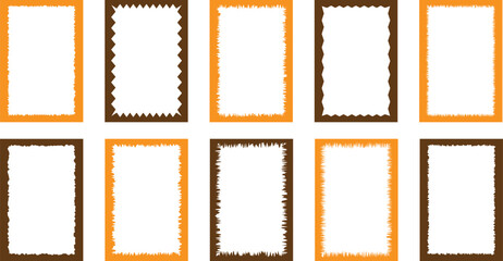 Set of photo, picture, frames, icon, image, color, illustration icons Postage stamp and frames vector shape set decorative clip art element set Minimalist linear frames with stars modern	