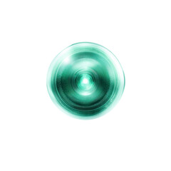 Aufkleber - Abstract Teal Orb of Light, Glowing Energy Sphere, Futuristic Technology Background