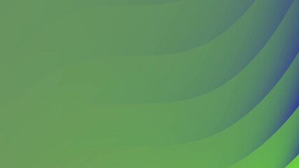 Poster - Abstract Green and Blue Gradient Video with Flowing Curved Lines