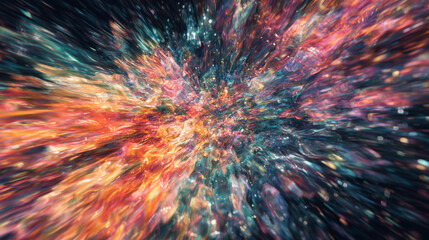 Poster - Abstract colorful galaxy space cosmic background wallpaper for desktop and mobile hd resolution