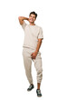 © Asier - Young caucasian man full body isolated on white background