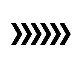 Poster - Dynamic moving arrow symbol. Arrow moving dynamic sign. Directional arrow sign vector design and illustration.

