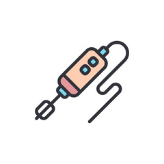 Poster - Whimsical Immersion Blender Icon For Culinary Creations And Design