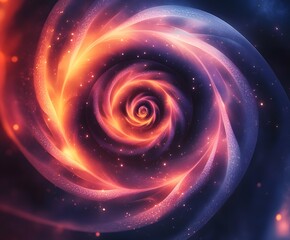 Poster - Vibrant cosmic swirls, capturing the energy and mystery of the universe. A visual symphony of celestial light and deep space, wallpaper background