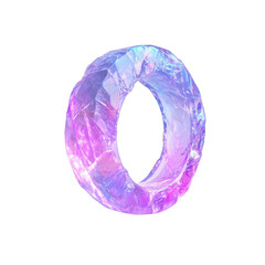 Aufkleber - Iridescent Crystal Ring Abstract 3D Render
