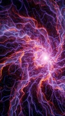 Poster - Vibrant energy pulses in dynamic nebula swirls exploding in the cosmos