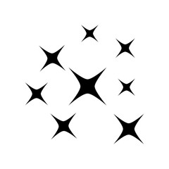 Wall Mural - sparkle vector icon. shine symbol illustration. star sign or logo.