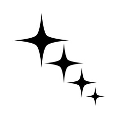 Wall Mural - sparkle vector icon. shine symbol illustration. star sign or logo.