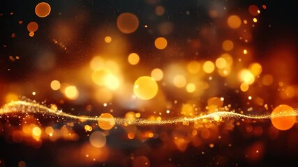 Fototapete - Golden bokeh background