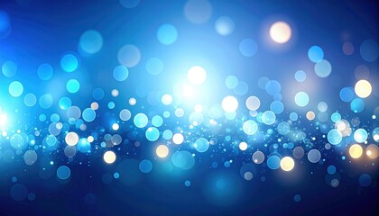 Poster - Illuminating bokeh lights abstract background digital art vibrant colors eye-level view creative concept for visual appeal
