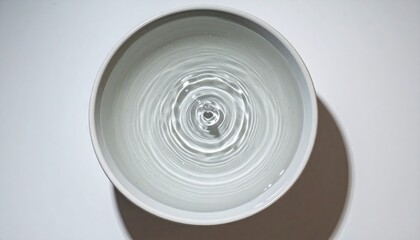 Poster - Water ripples creating patterns indoor setting photography calm environment bird's eye view concept of serenity