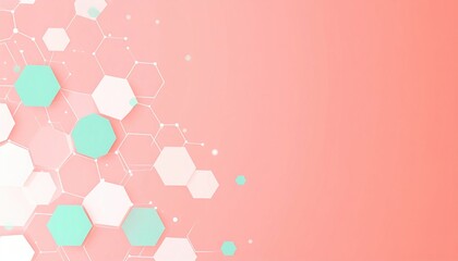 Poster - Dynamic hexagonal patterns digital design graphic art modern aesthetic abstract viewpoint tech concept for visual appeal