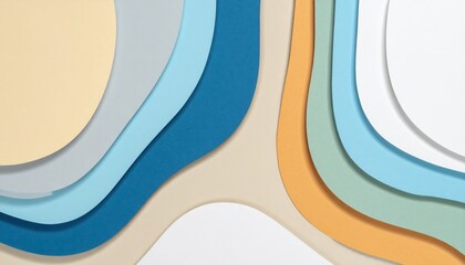 Poster - Creative abstract design elements digital art colorful background modern aesthetic graphic view visual appeal