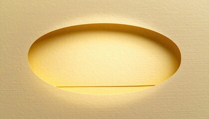 Poster - Illuminated oval sculpture art gallery contemporary art minimalist design close-up visual concept