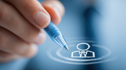 Poster - ai-driven payroll system icon concept showcasing automated employee management for streamlined opera