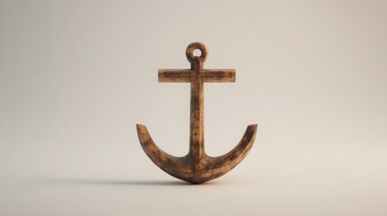 Poster - Ai stabilized market anchor icon concept signifying consistency in economic performance and financial resilience