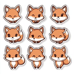 Wall Mural - Stickers Design of Cute Fox