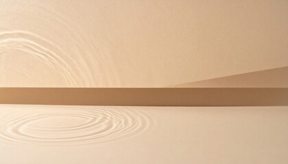 Poster - Dynamic water ripples on smooth surface minimalist background fluid motion calming environment close-up perspective