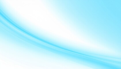 Poster - Dynamic abstract waves digital art light blue background modern aesthetic minimalist design concept