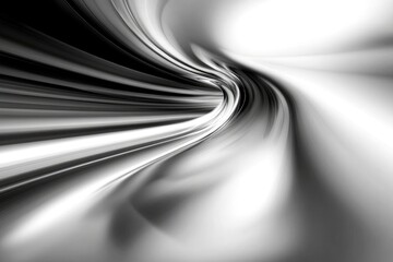 Poster - abstract grayscale tunnel effect