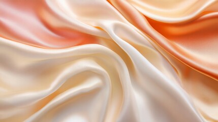 Poster - Luxurious Peach Gradient Fabric Fuzz Background for Elegant Designs