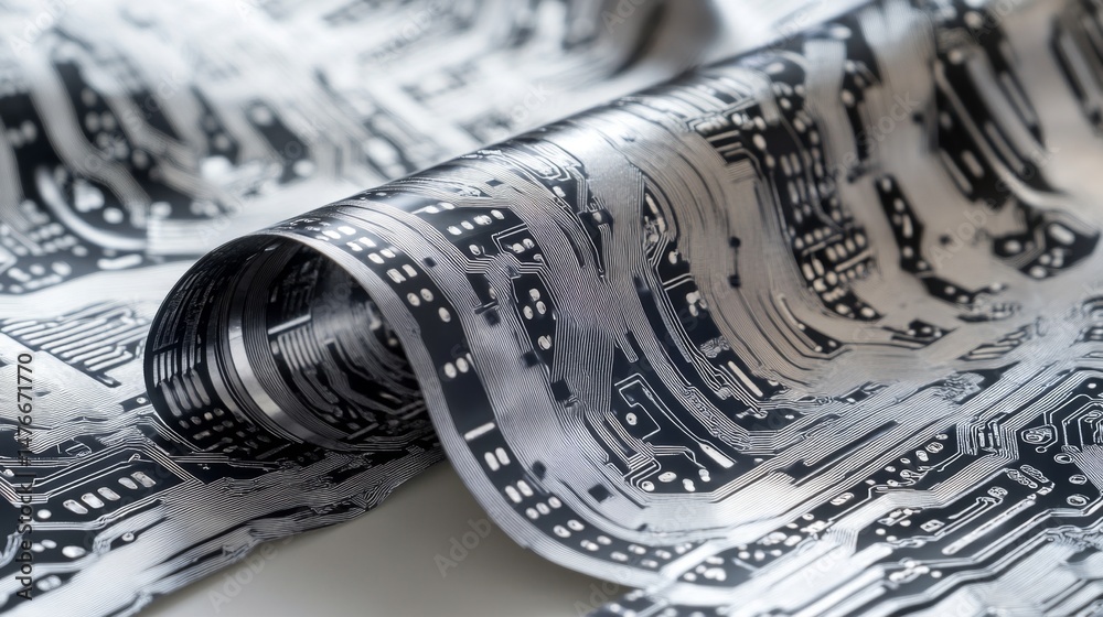 Flexible Circuit Board Design with Silver Conductive Ink Patterns の ...