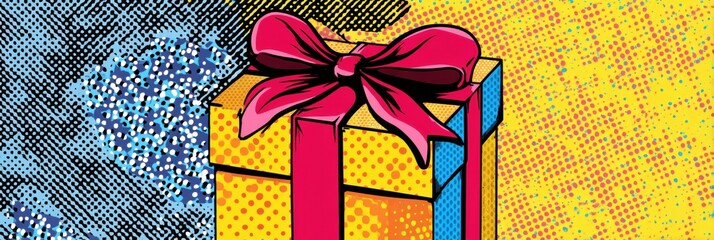 Poster - Vibrant Pop-Art Gift With Dotted Patterns Ideal for Celebrations and Special Occasions