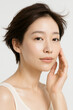 © MSC - Natural beauty portrait of asian woman with clean skin on white background