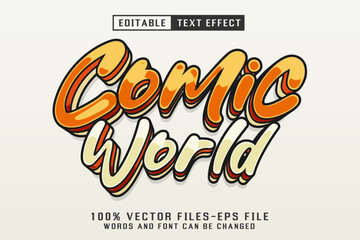 Poster - Comic World Graffiti Text - Editable Text Effect