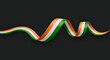 © J.G Studio - Indian flag ribbon independence day background