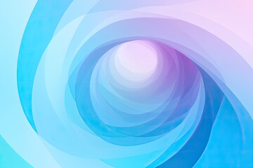 Poster - abstract swirling tunnel of pastel colors