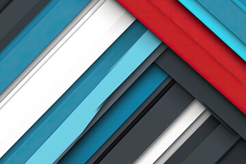Poster - Abstract diagonal stripes in vibrant colors