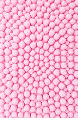 Aufkleber - Pink shaggy carpet texture fills frame. Abstract background with fluffy pile.