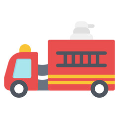 Wall Mural - Firetruck icon vector image. Can be used for Emergency Service.