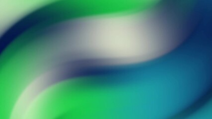 Poster - Abstract Flowing Gradient Animation with Green, Blue and White Color Transitions
