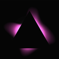 Poster - Triangle illuminate light frame
