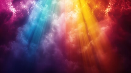 Wall Mural - a dramatic stage performance under colorful spotlights.