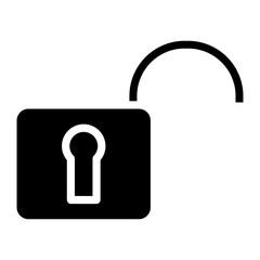 Poster - unlocked vector icon