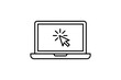 © Apon - Laptop with cursor icon click online technology