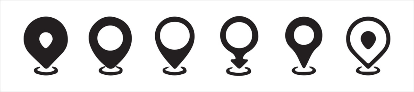 Location icon. Map pointer icon. Point. Locator. Address. Victor illustration Eps 10.