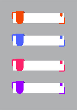 Vector flat infographic template element collection 
