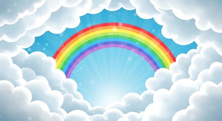 Naklejka na meble Celestial Rainbow's Embrace