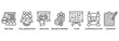 © Joniack - Brief icon set vector illustration concept relate to a briefing of business plan with an icon of meeting, collaboration, analysis, brainstorming, plan, communication, and summary